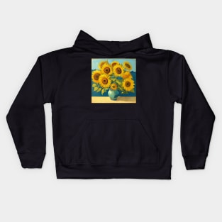 Van Gogh's Still Life "Sunflowers" Tribute Kids Hoodie